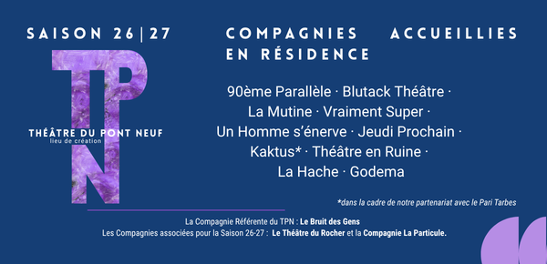 Compagnies en résidence